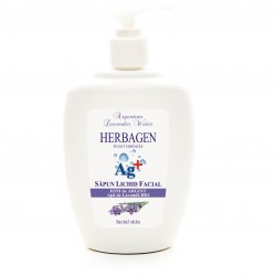 Herbagen savon liquide visage à l'argent colloïdal  et eau de lavande bio 350 ml