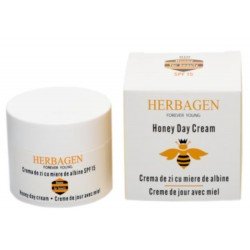Herbagen crème de jour hydratante et protection solaire SPF 15 à base de miel bio 50 gr
