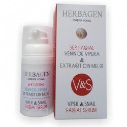 Herbagen sérum visage venin de vipère et bave d'escargot 99% naturel 30 gr
