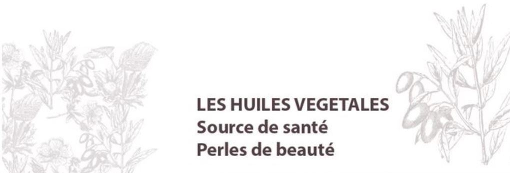 les huiles végetales naturelles et bio perles de beauté pour la peau