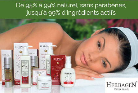 témoignages et avis cremes Herbagen jusqu'à 99% de bave d'escargot et 95% à 99% naturelles